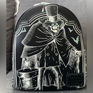 Disney Parks Hatbox Ghost Haunted Mansion Loungefly Backpack